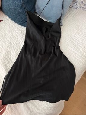 Hello Molly Black Mini Slip Dress